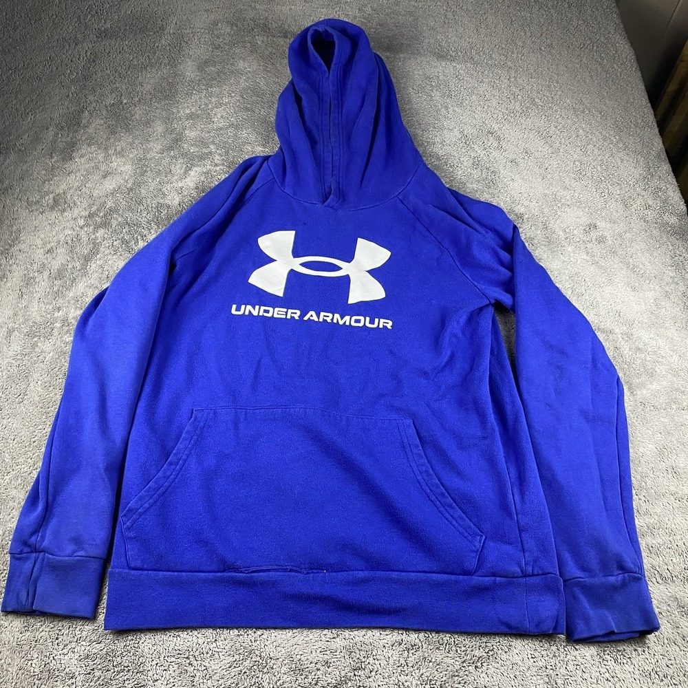 Under Armour Loose Coldgear Hoodie Youth XL Blue Long Sleeve